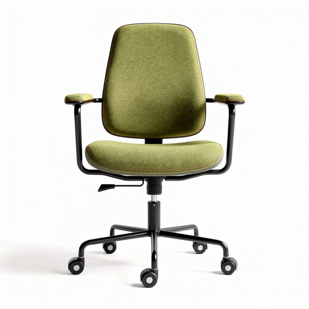 Fotel biurowy z ergonomicznym wsparciem w zielonym kolorze 60 x 60 x 90cm